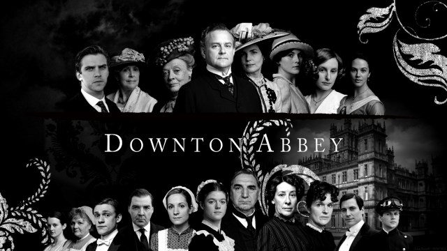 Downton Abbey B+W group shot