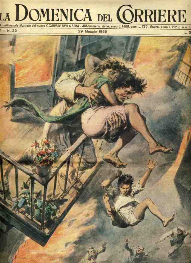 Walter Molino-jumping from fire